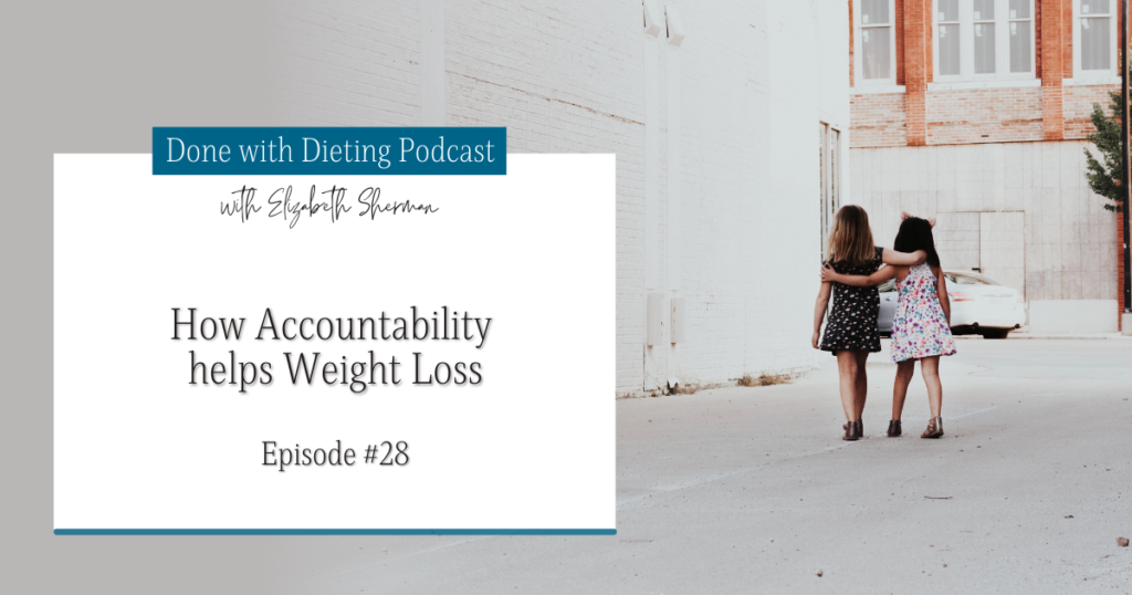 Done with Dieting Episode #28: How Accountability Helps Weight Loss