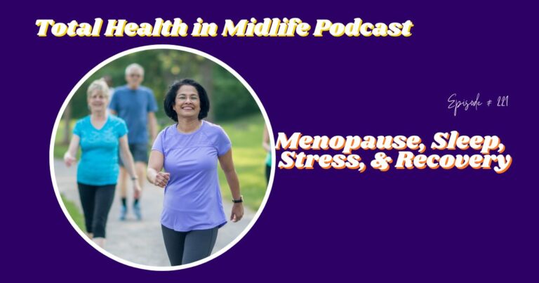 menopause symptoms sleep stress recovery